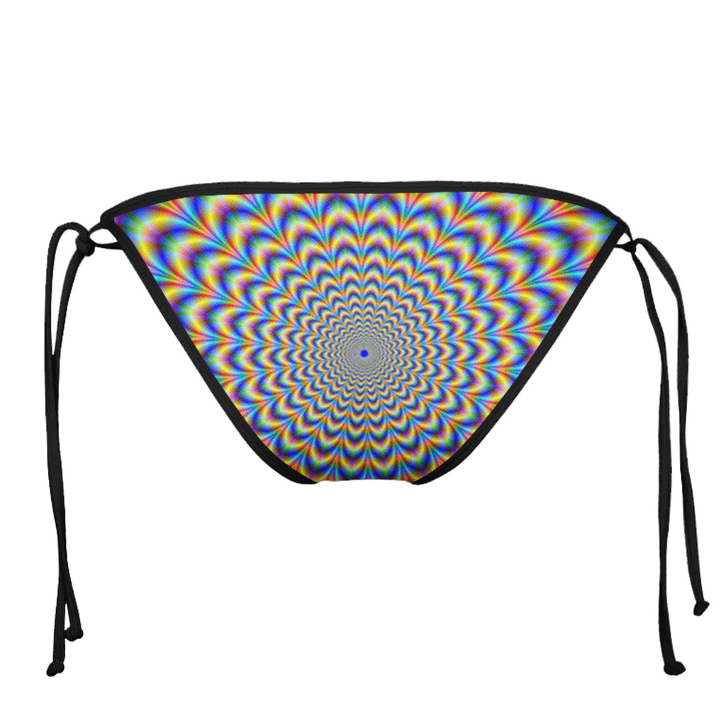 TRIPPY BLACK STRING BIKINI BOTTOMS