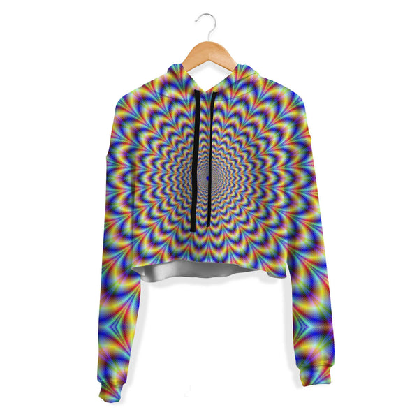 TRIPPY CROP HOODIE