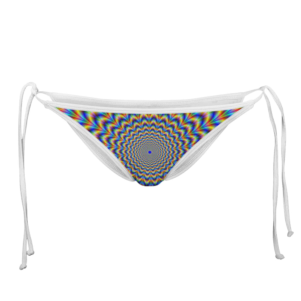 TRIPPY WHITE STRING BIKINI BOTTOMS