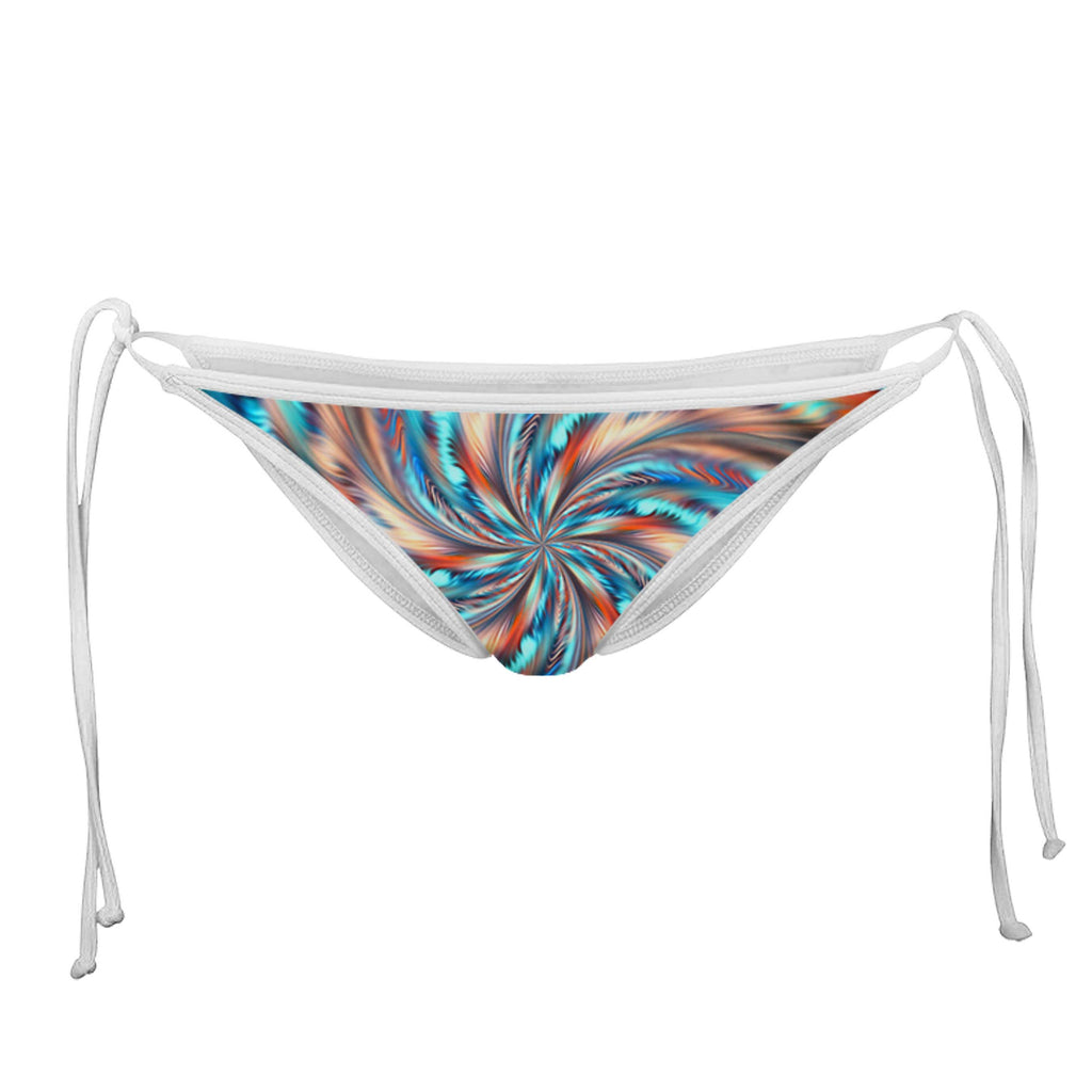 TWIST WHITE STRING BIKINI BOTTOMS