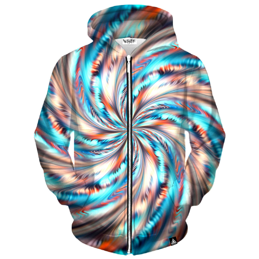 TWIST ZIP UP HOODIE