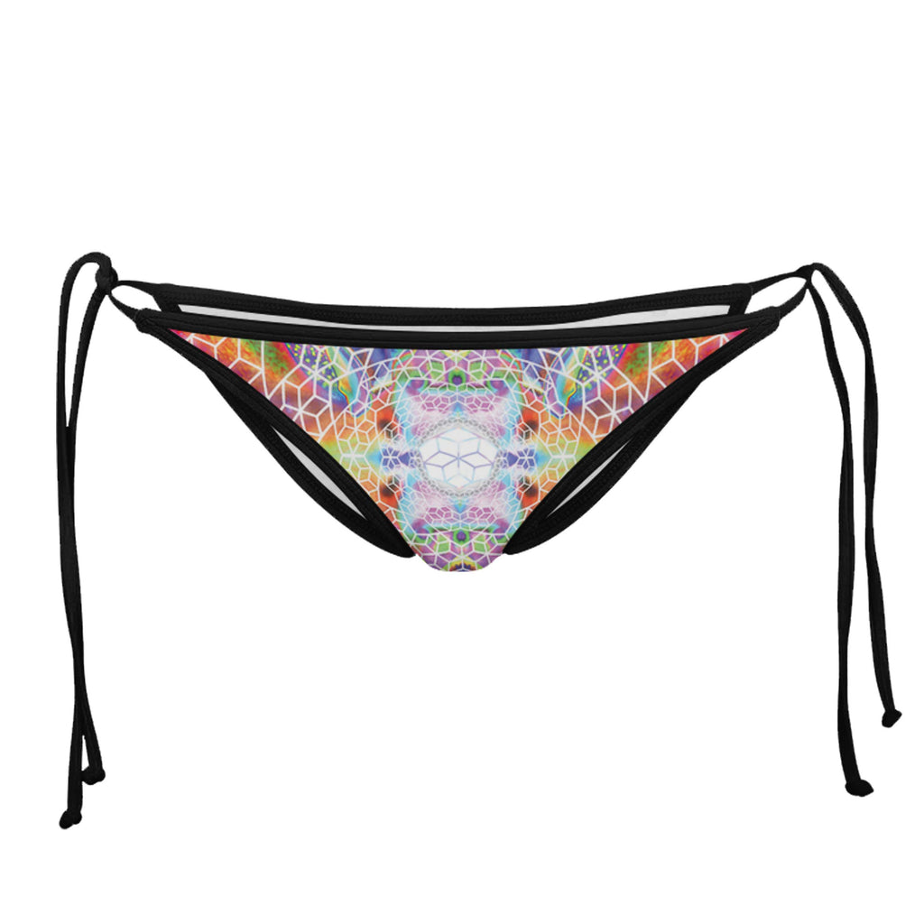 VISIONARY BLACK STRING BIKINI BOTTOMS