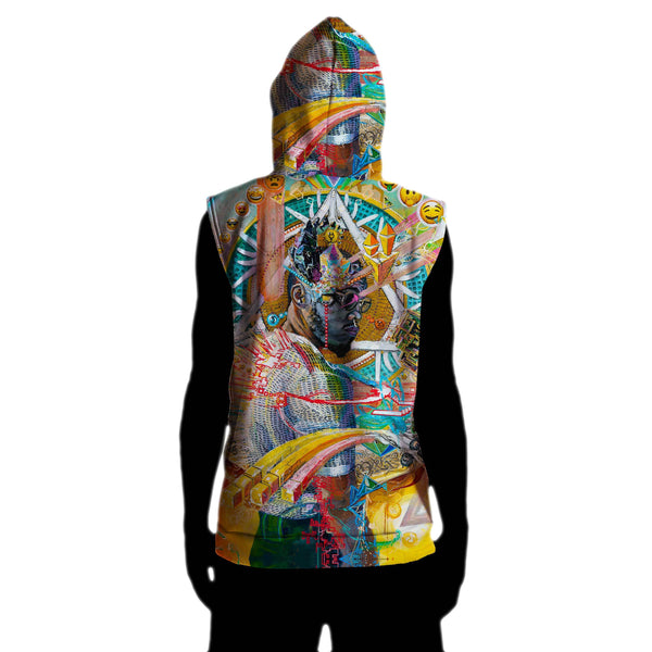 WORD IS WORLD SLEEVELESS HOODIE