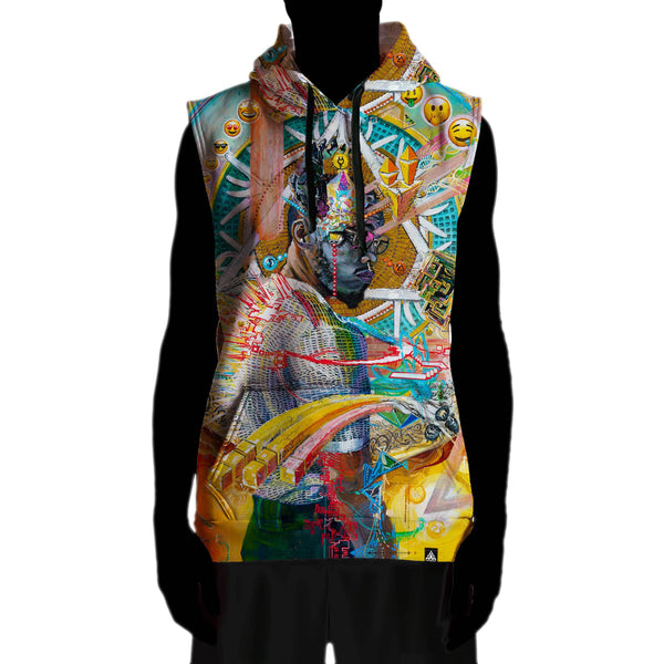 WORD IS WORLD SLEEVELESS HOODIE