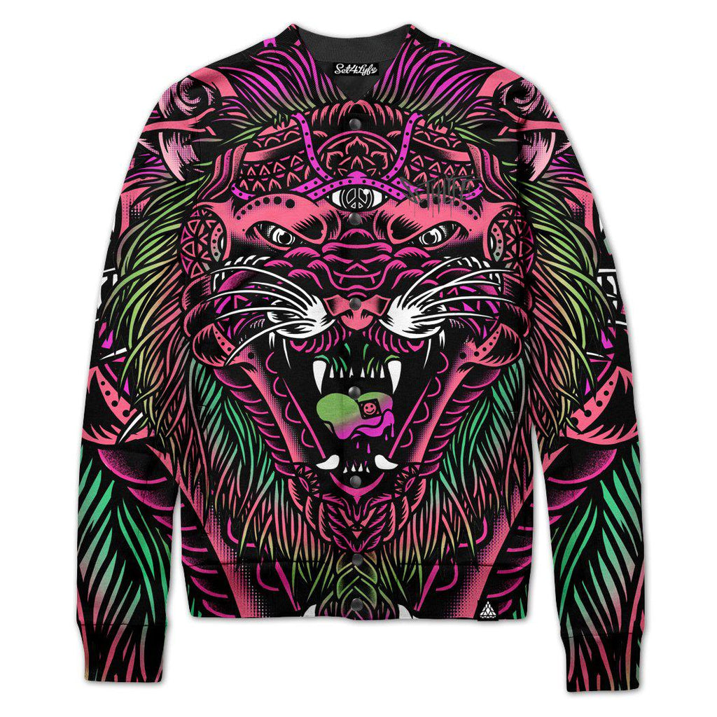 Set 4 Lyfe - ACID TIGER VARSITY JACKET - Clothing Brand - Varsity Jacket - SET4LYFE Apparel