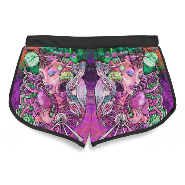 Set 4 Lyfe / Tom Denney - CRYSTAL THOUGHTS RETRO SHORTS - Clothing Brand - Retro Shorts - SET4LYFE Apparel