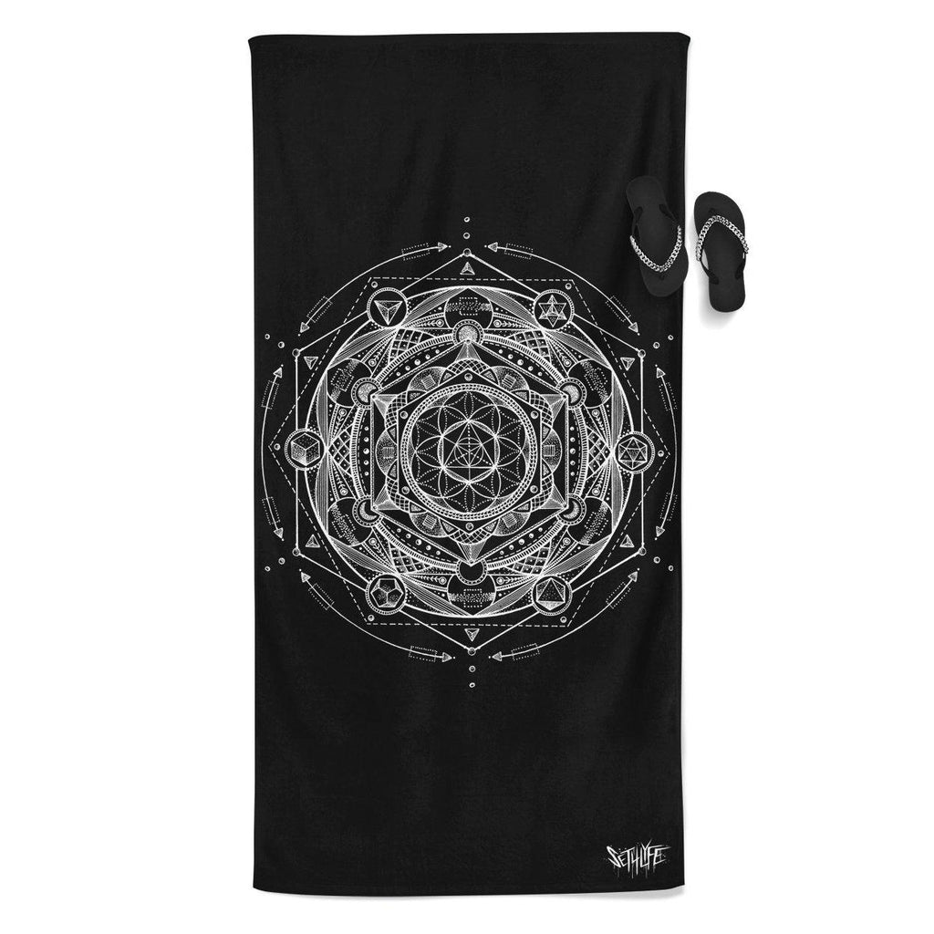 Set 4 Lyfe / Glenn Thomson - ESOTERIC BEACH THROW TOWEL - Clothing Brand - Beach Towel - SET4LYFE Apparel