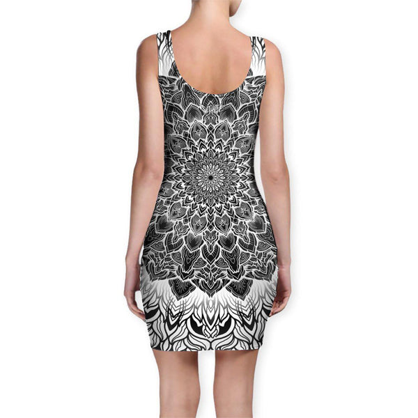 Set 4 Lyfe / Yantrart Design - MANDALA GLOW BODYCON DRESS - Clothing Brand - Bodycon Dress - SET4LYFE Apparel