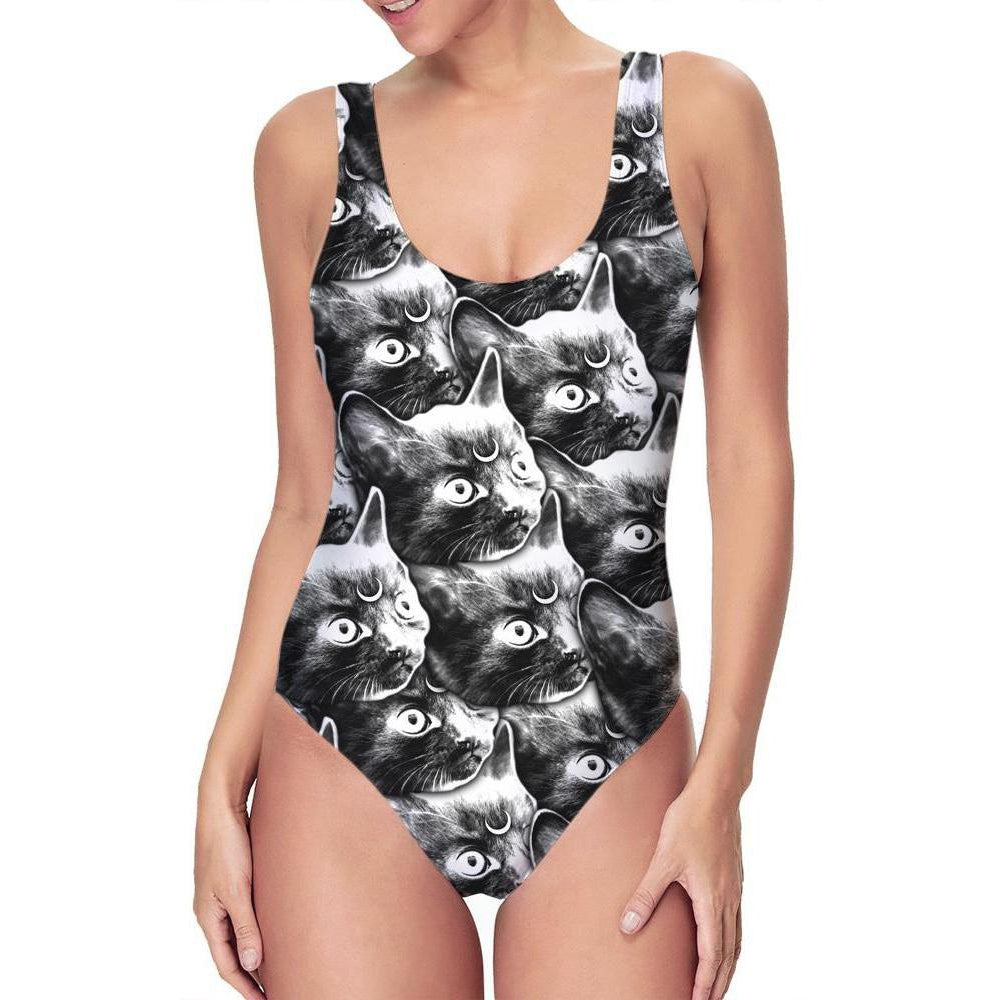 Set 4 Lyfe / Mattaio - MOONCAT ONE PIECE SWIMSUIT - Clothing Brand - Swimsuit - SET4LYFE Apparel