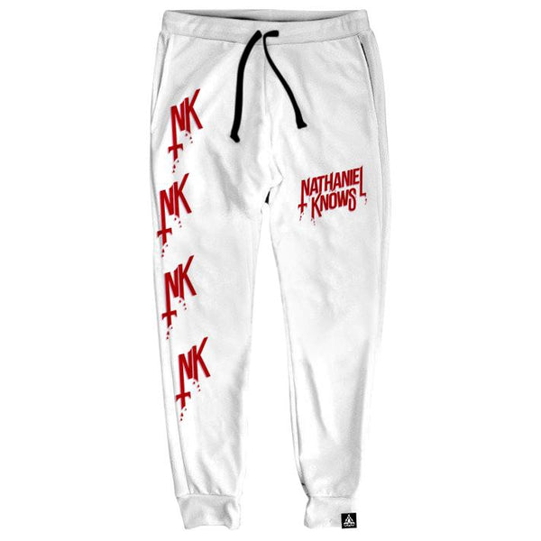 Set 4 Lyfe / Nathaniel Knows - NK ALL DAY WHITE JOGGERS - Clothing Brand - Joggers - SET4LYFE Apparel