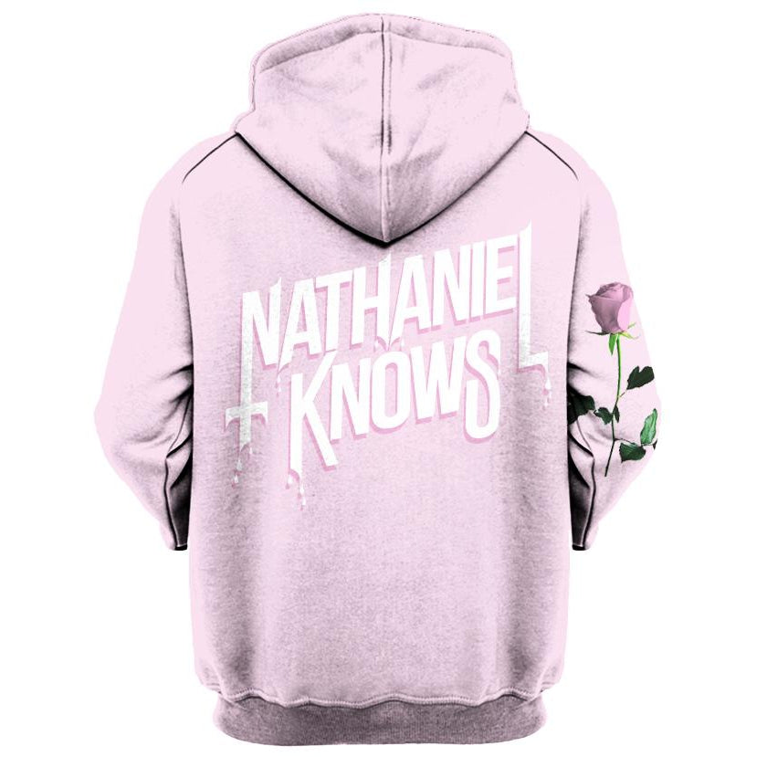 Set 4 Lyfe / Nathaniel Knows - NK ROSE PINK HOODIE - Clothing Brand - Pullover Hoodie - SET4LYFE Apparel