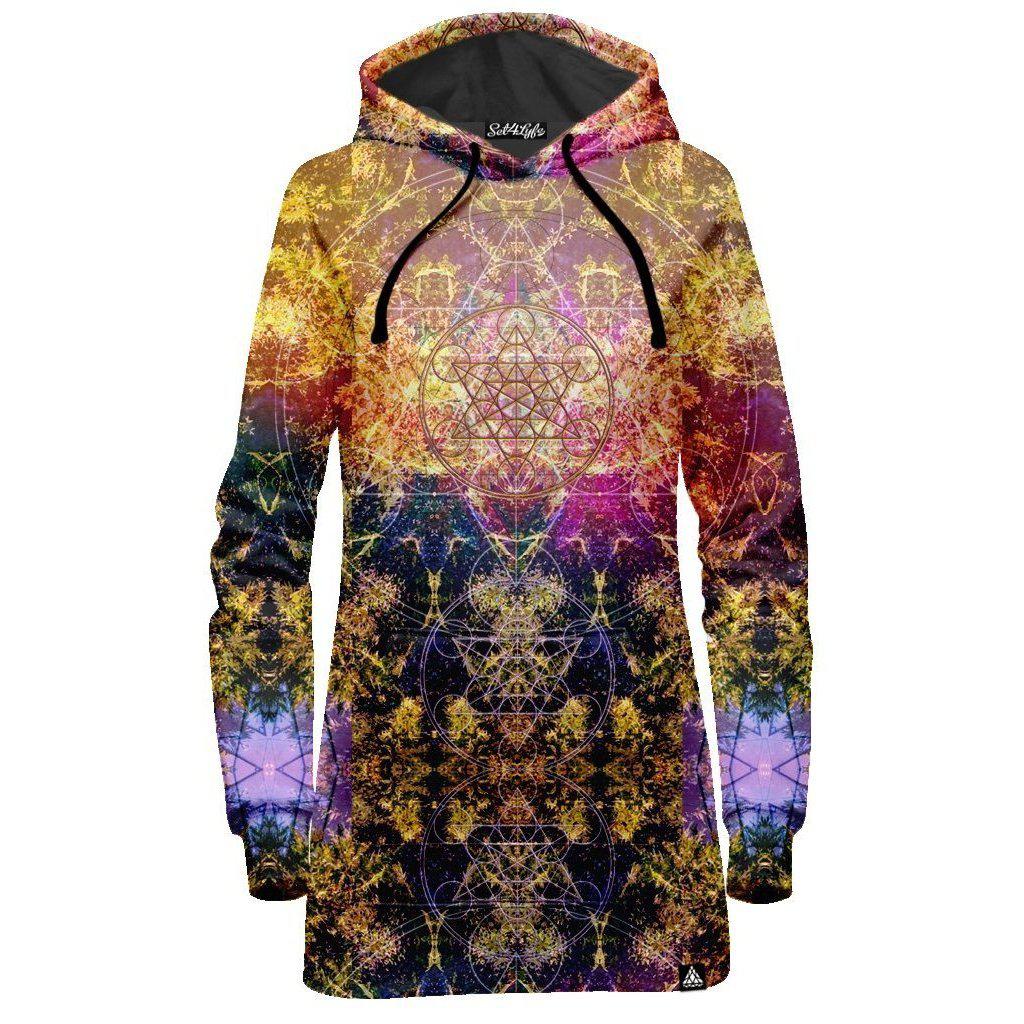 Set 4 Lyfe / DAQUALIA - PINEAL METATRON HOODIE DRESS - Clothing Brand - Hoodie Dress - SET4LYFE Apparel