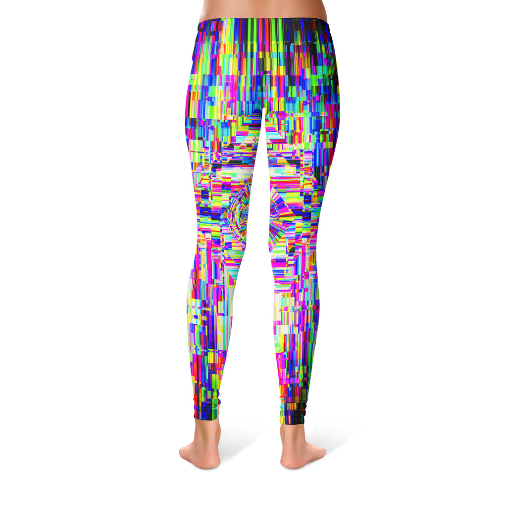 ABSTRACT GLITCH LEGGINGS