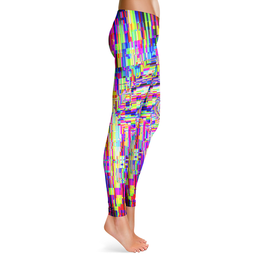 ABSTRACT GLITCH LEGGINGS