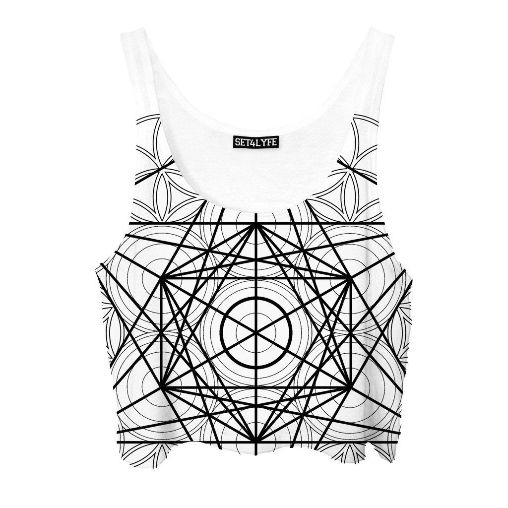 Set 4 Lyfe - METATRONS CUBE CROPTOP - Clothing Brand - Croptop - SET4LYFE Apparel