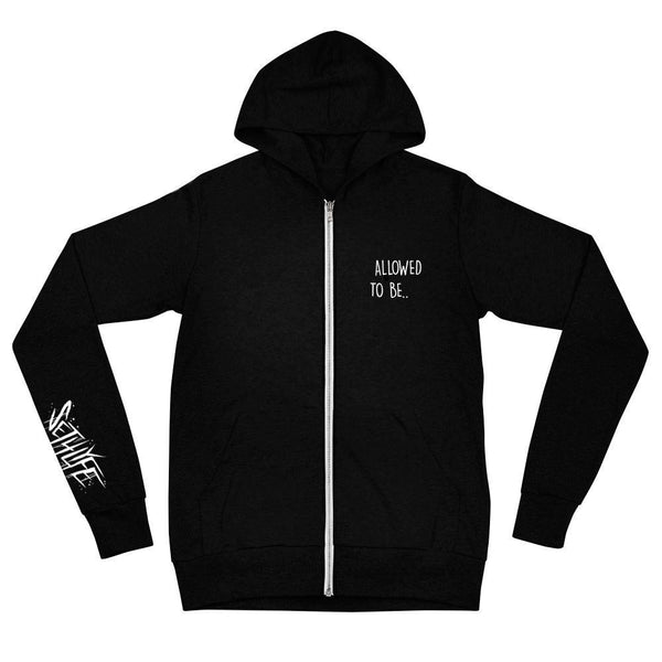 TRAGIC ZIP UP HOODIE