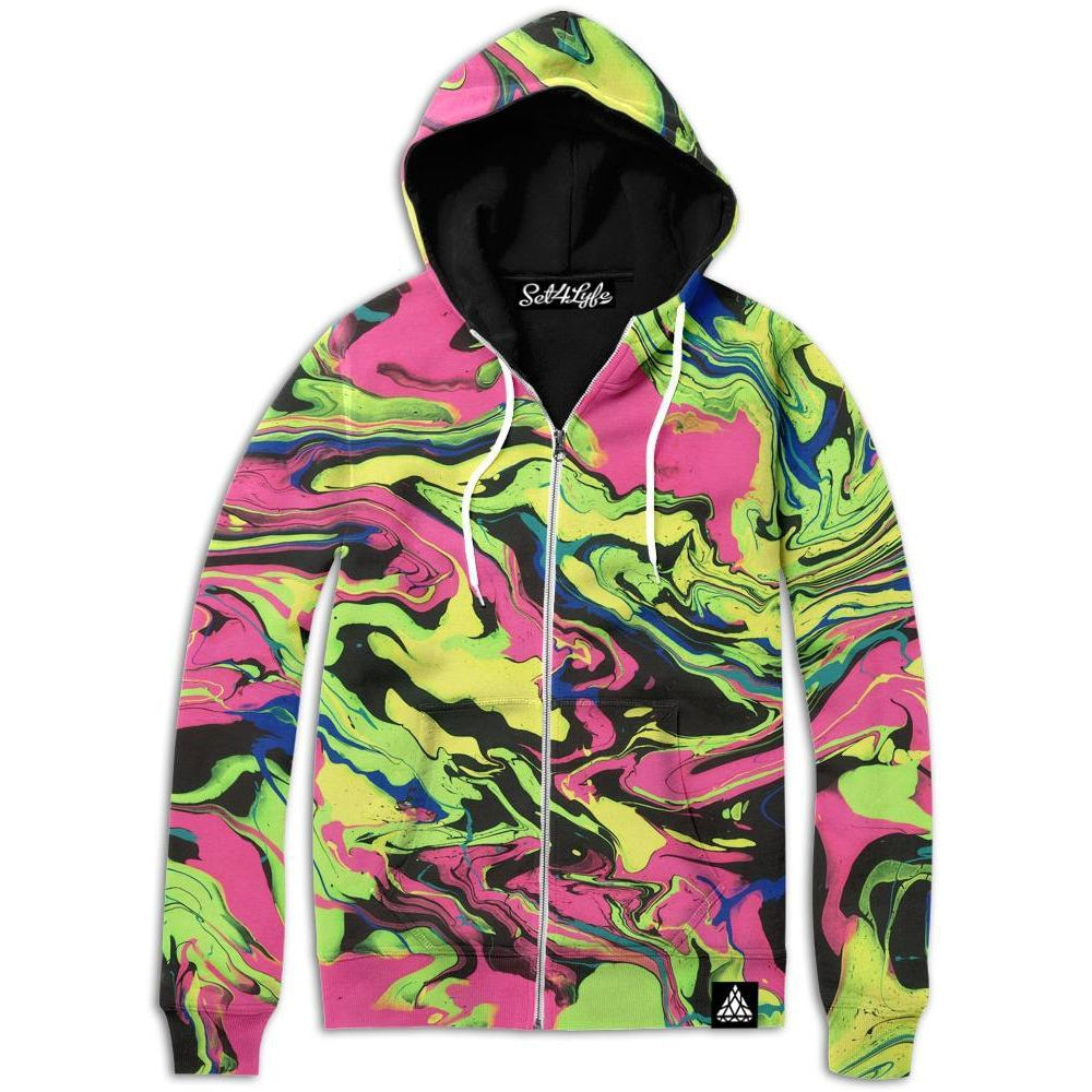 Set 4 Lyfe / JG Creationz - SHOOK ZIP UP HOODIE - Clothing Brand - Zip Up Hoodie - SET4LYFE Apparel