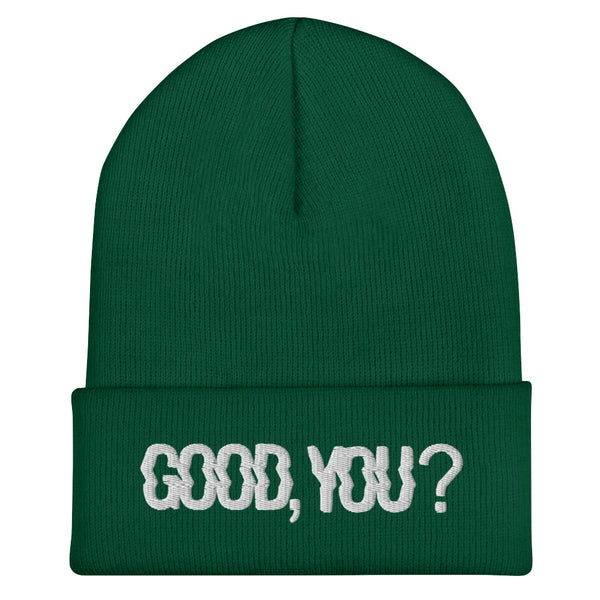 GOOD YOU TRIPPY WAVY LOGO SPRUCE BEANIE