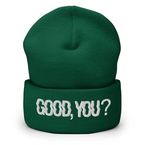 GOOD YOU TRIPPY WAVY LOGO SPRUCE BEANIE