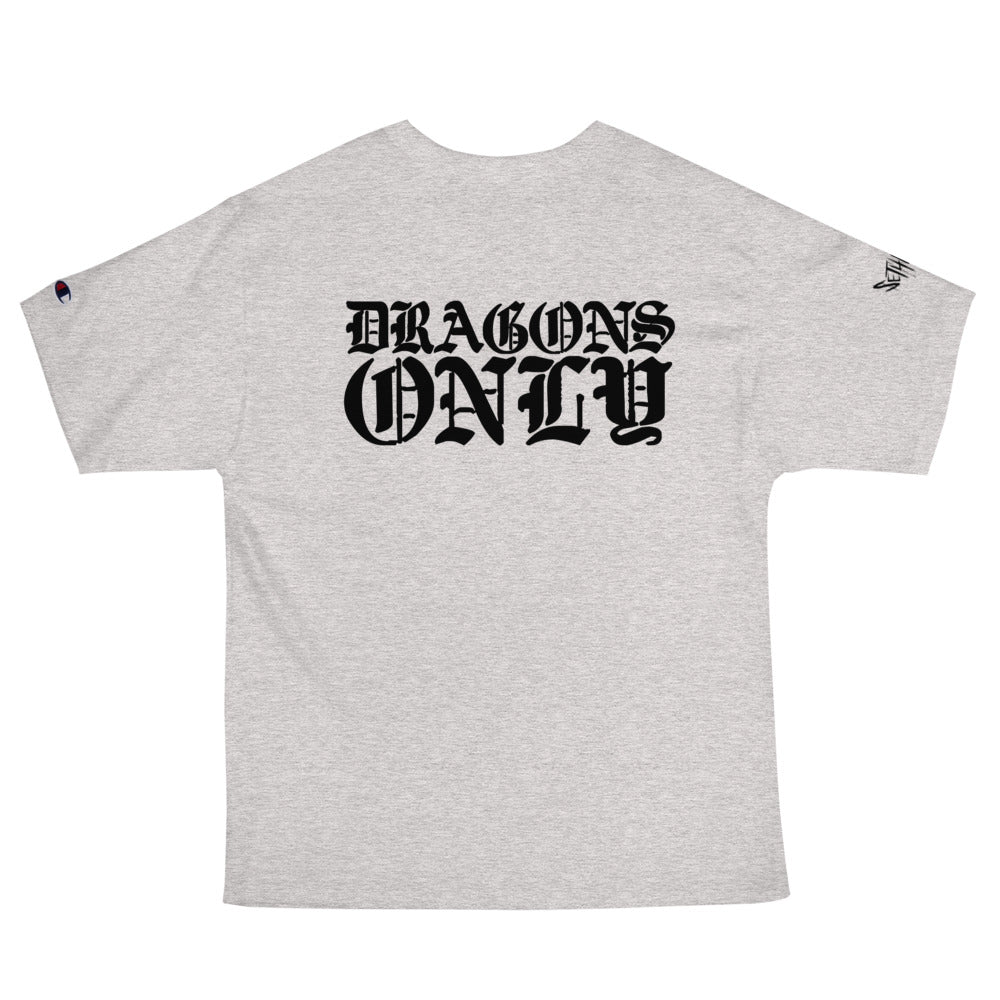 DRAGONS ONLY CHAMPION WHITE GRAPHIC T