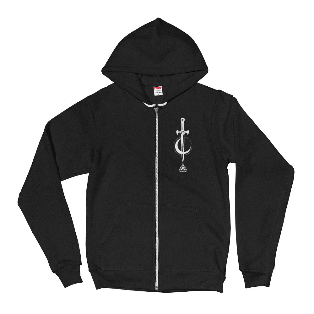 Set 4 Lyfe Apparel / Cat Siren - MOTH ZIP HOODIE - Clothing Brand - Graphic Zip Up Hoodie - SET4LYFE Apparel