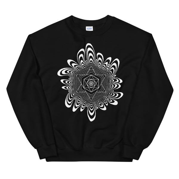 WONKY BLACK GRAPHIC SWEATSHIRT