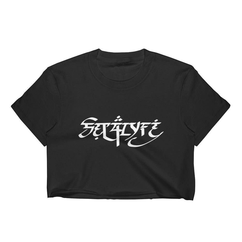 NU LOGO DARK CROP TEE