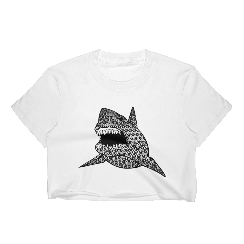 SACRED SHARK CROP TEE