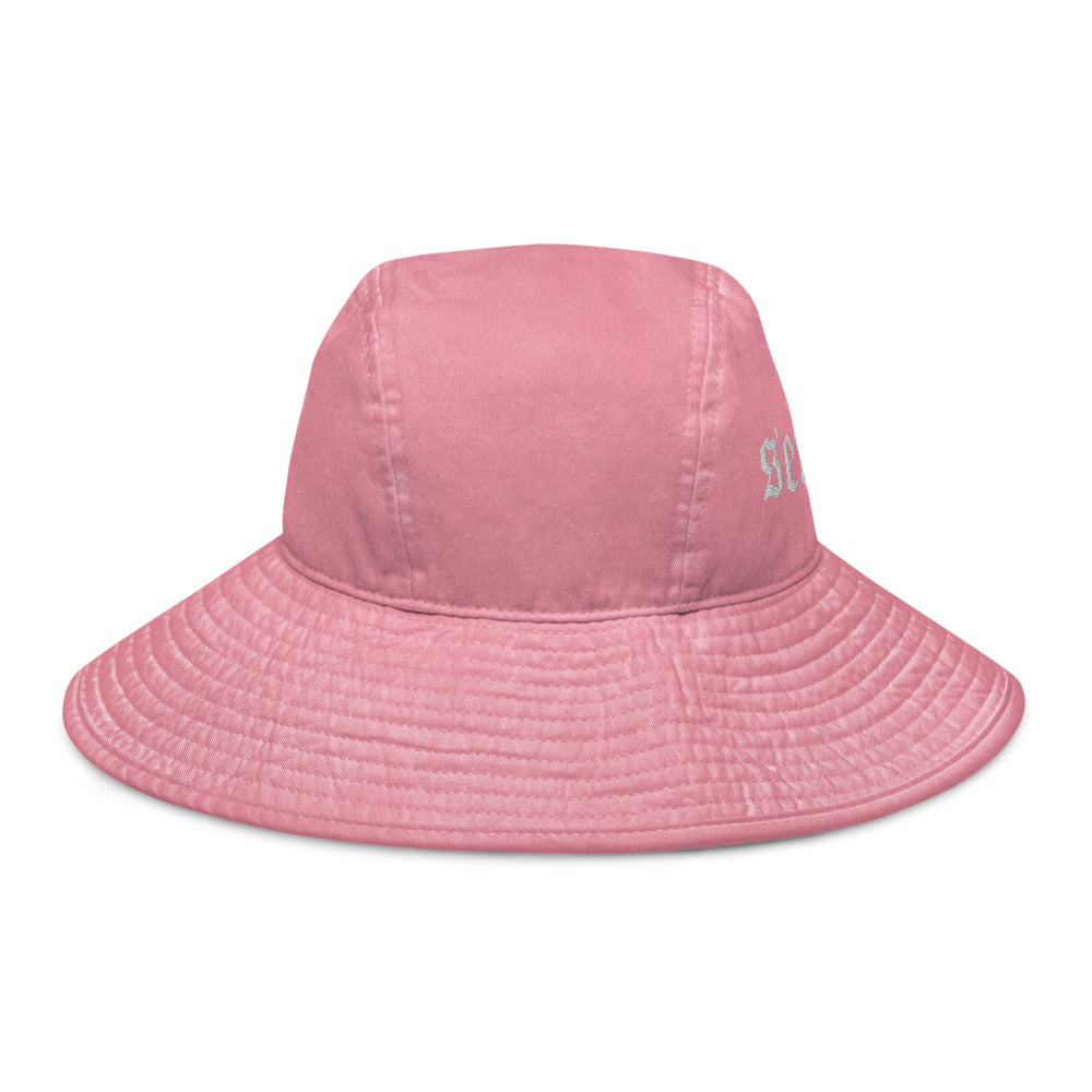 LOW KEY WIDE BRIM PASTEL BUCKET HAT