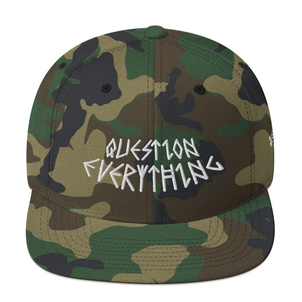 QUESTION EVERYTHING SNAPBACK HAT