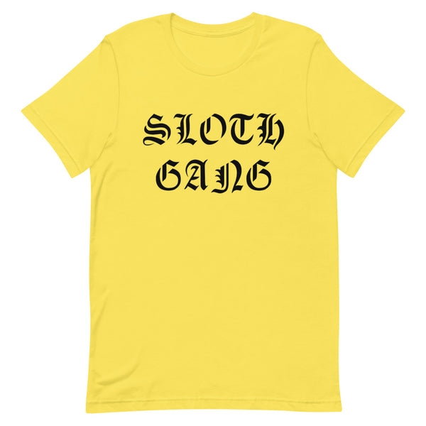 SLOTHGANG CLASSIC YELLOW GRAPHIC T