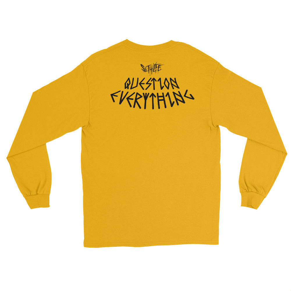 QUESTION EVERYTHING GRAPHIC LONG SLEEVE T