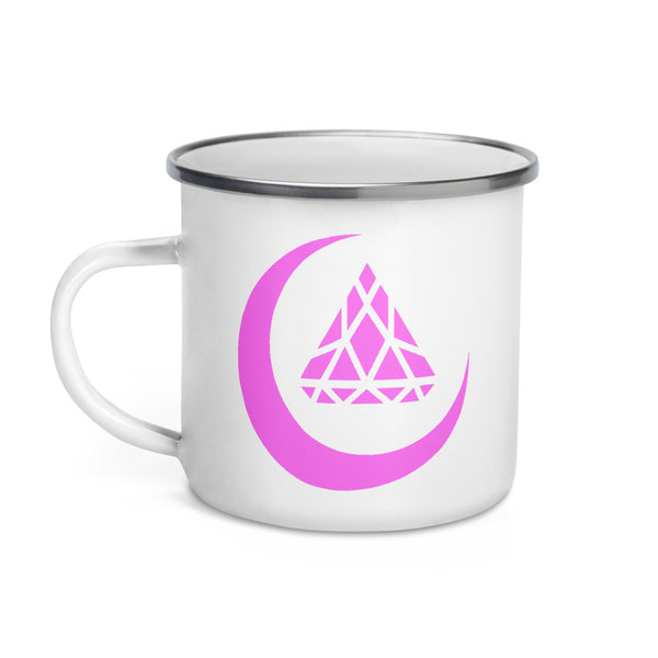 PINK CRESCENT MOON LOGO CAMPER MUG