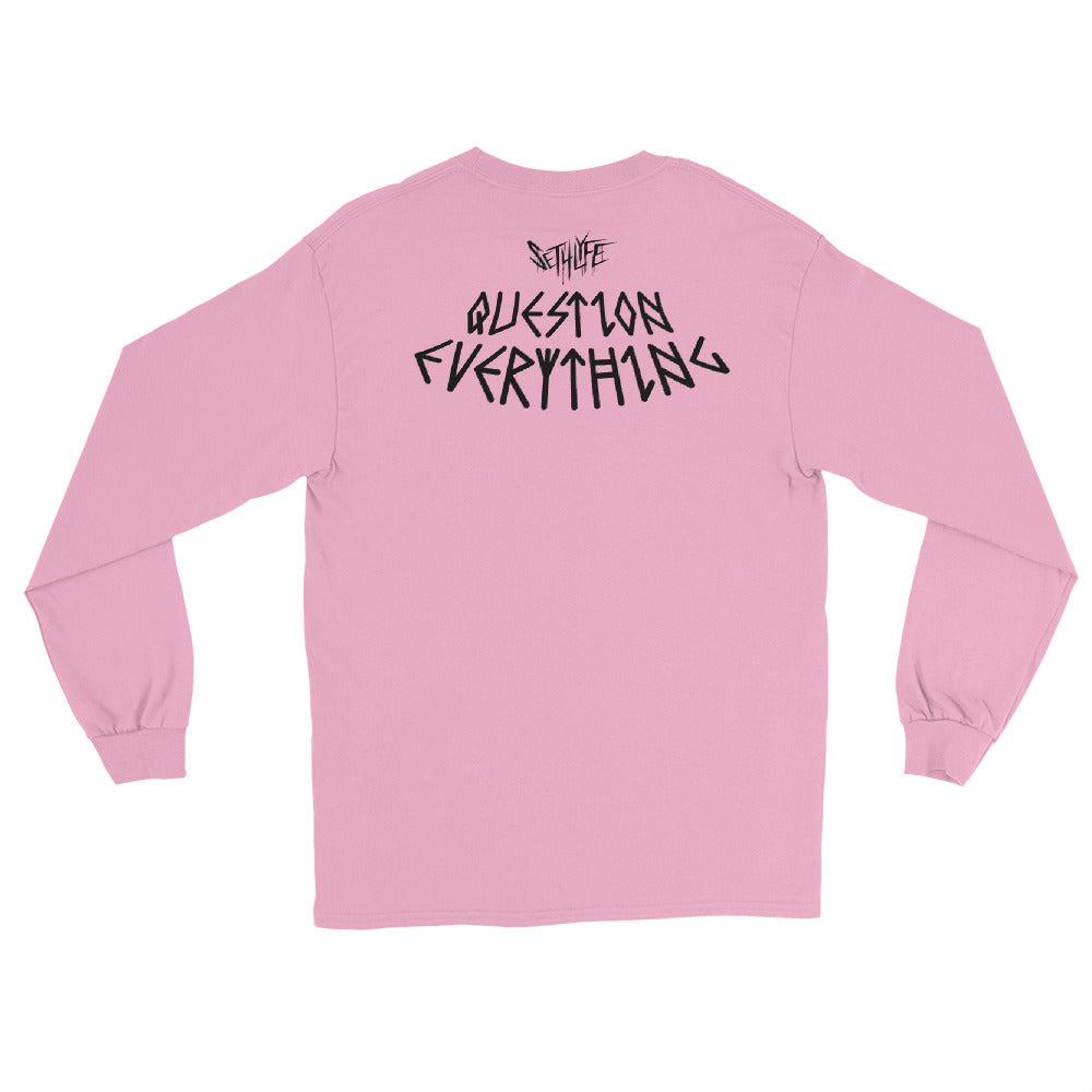 QUESTION EVERYTHING GRAPHIC LONG SLEEVE T