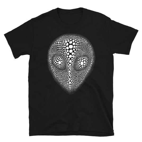 ALIEN HEAD ILLUSION BLACK GRAPHIC T