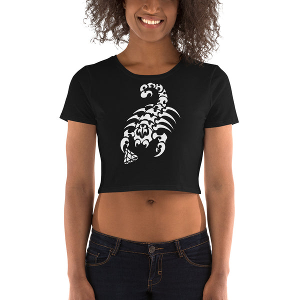 TRIBAL SCORPION GRAPHIC CROPTEE