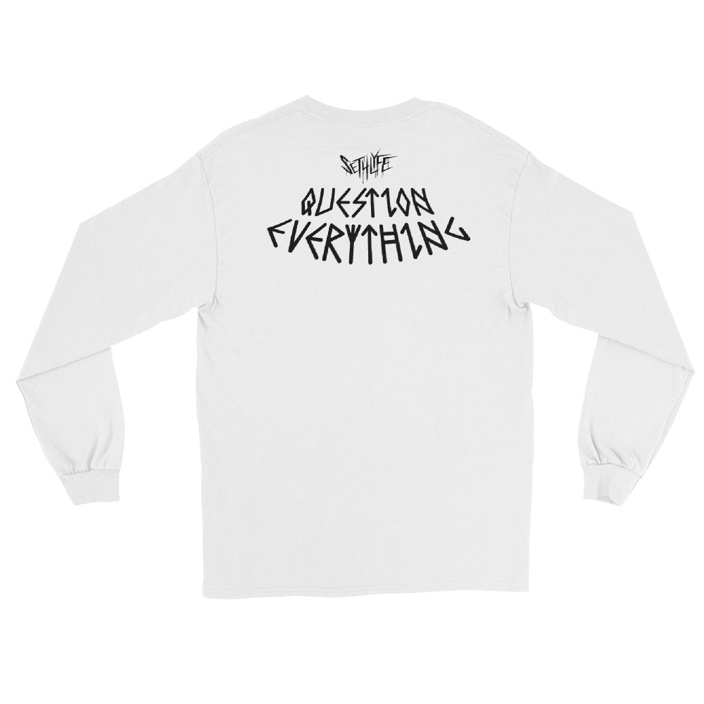 QUESTION EVERYTHING GRAPHIC LONG SLEEVE T