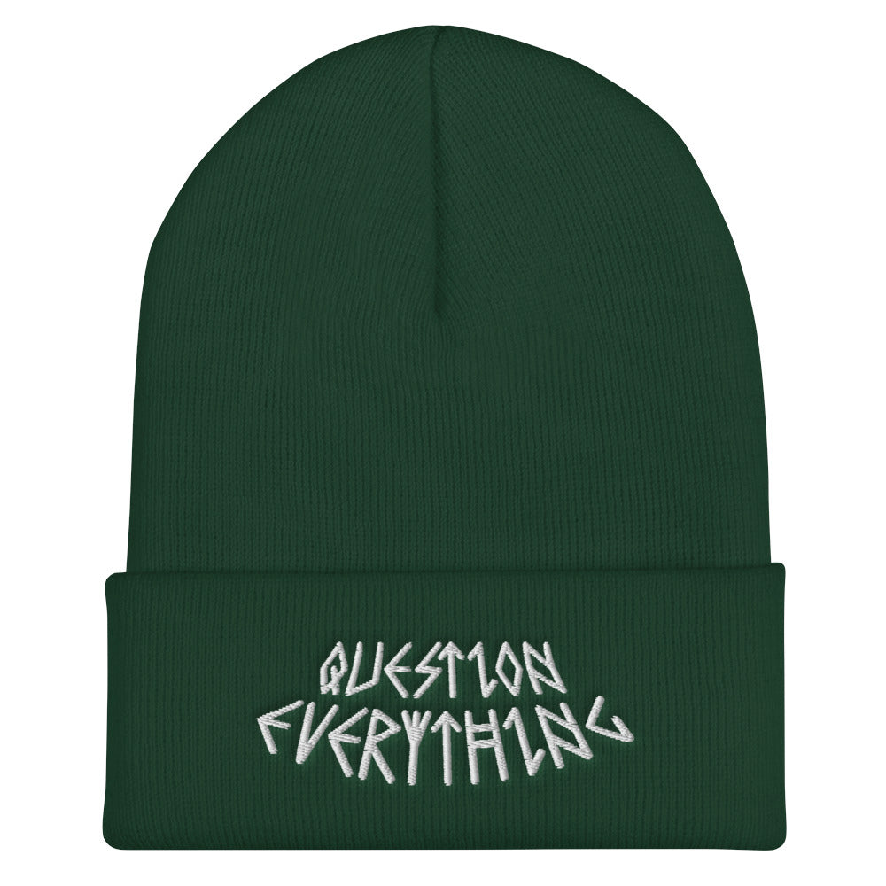 QUESTION EVERYTHING SPRUCE BEANIE