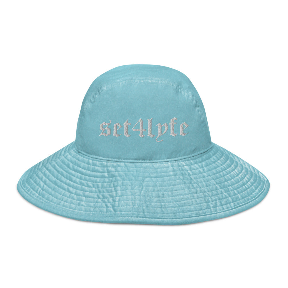 LOW KEY WIDE BRIM PASTEL BUCKET HAT