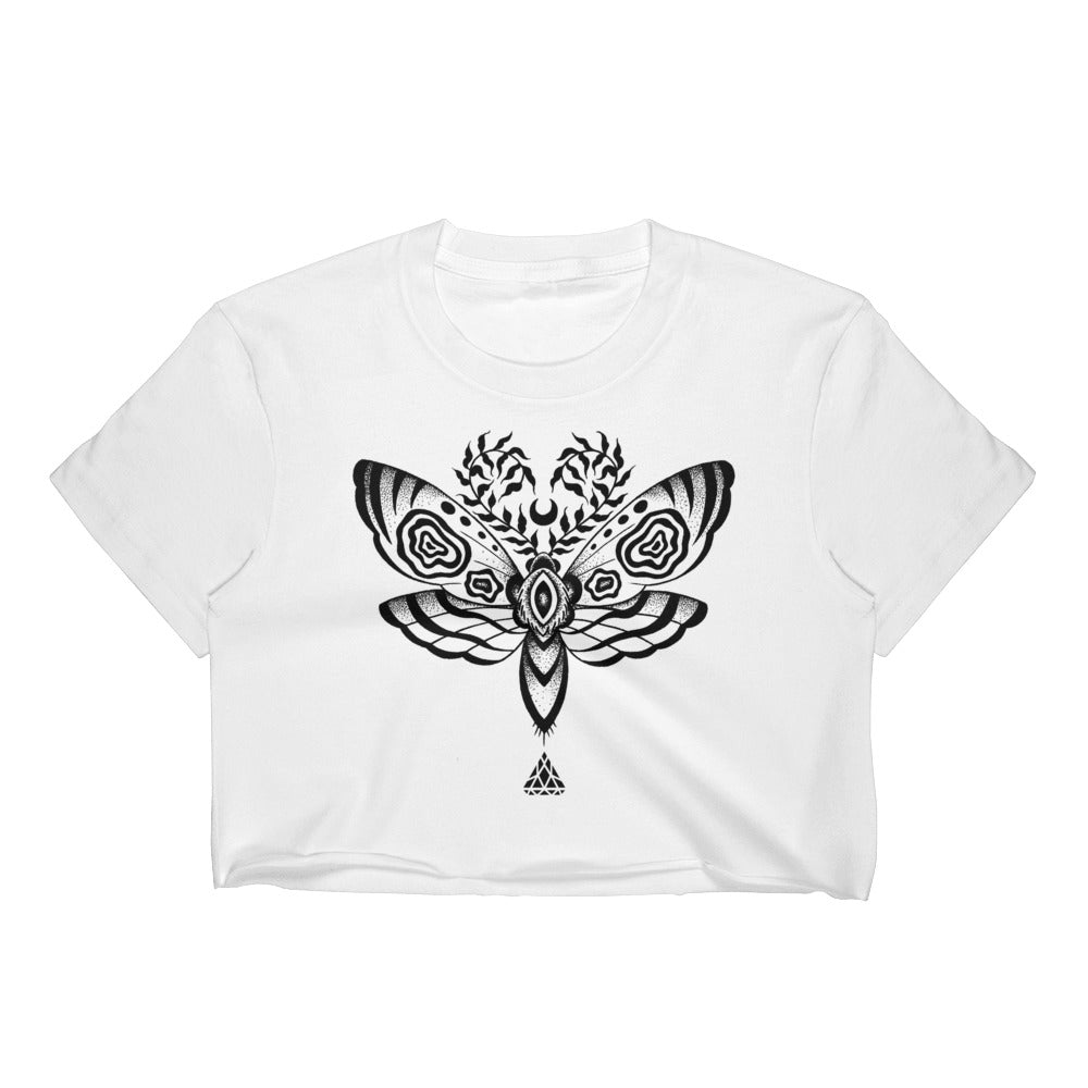 Set 4 Lyfe Apparel / Cat Siren - MOTH CROP T - Clothing Brand - Croptee - SET4LYFE Apparel