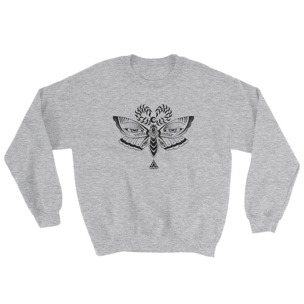 Set 4 Lyfe Apparel / Cat Siren - MOTH EYES SWEATER - Clothing Brand - Graphic Sweatshirt - SET4LYFE Apparel