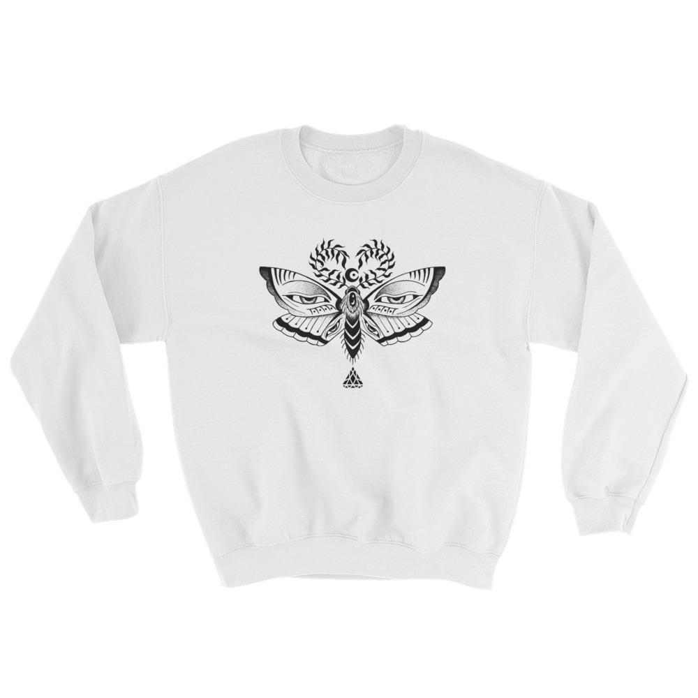 Set 4 Lyfe Apparel / Cat Siren - MOTH EYES SWEATER - Clothing Brand - Graphic Sweatshirt - SET4LYFE Apparel