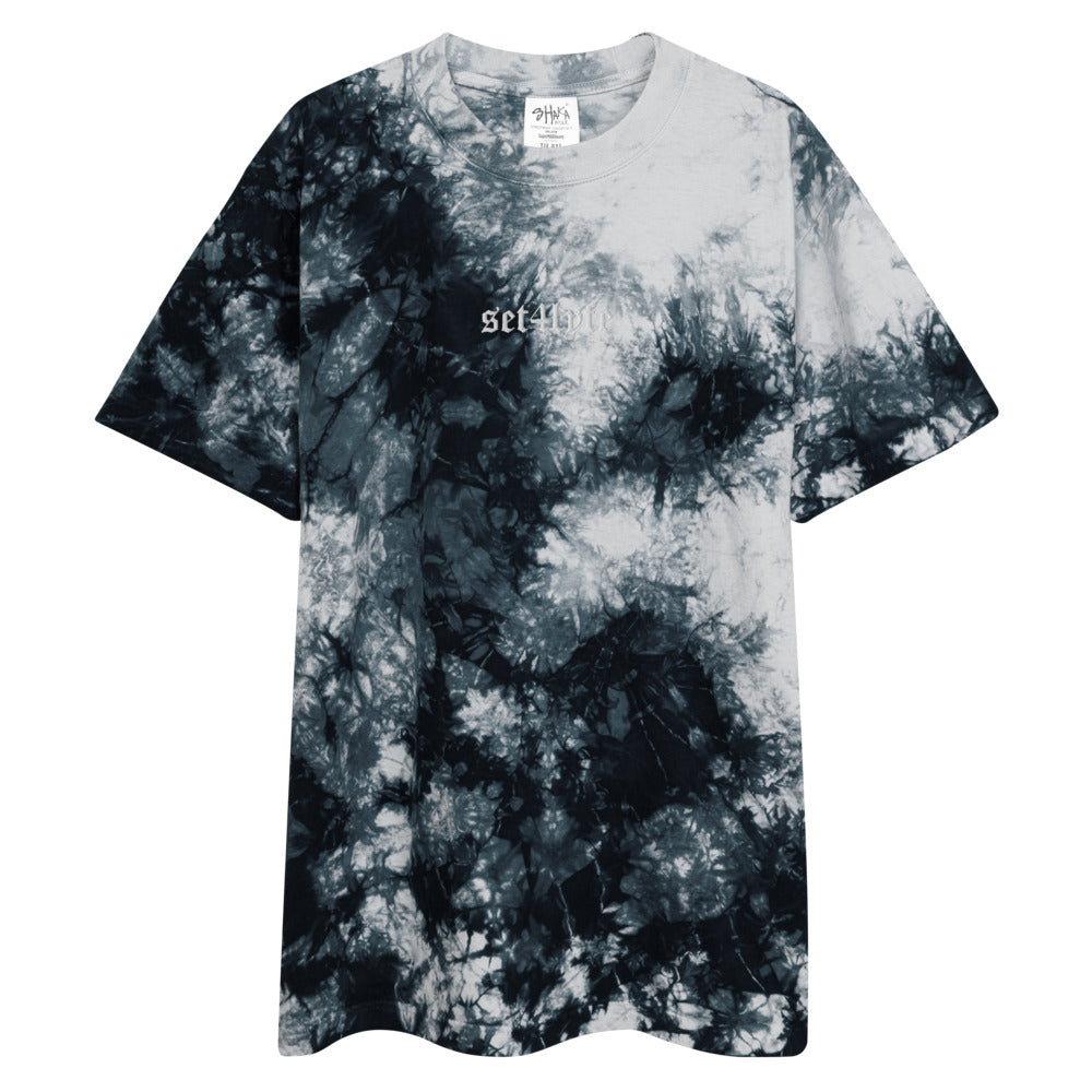 LOW KEY OVERSIZED EMBROIDERED TIE DYE T
