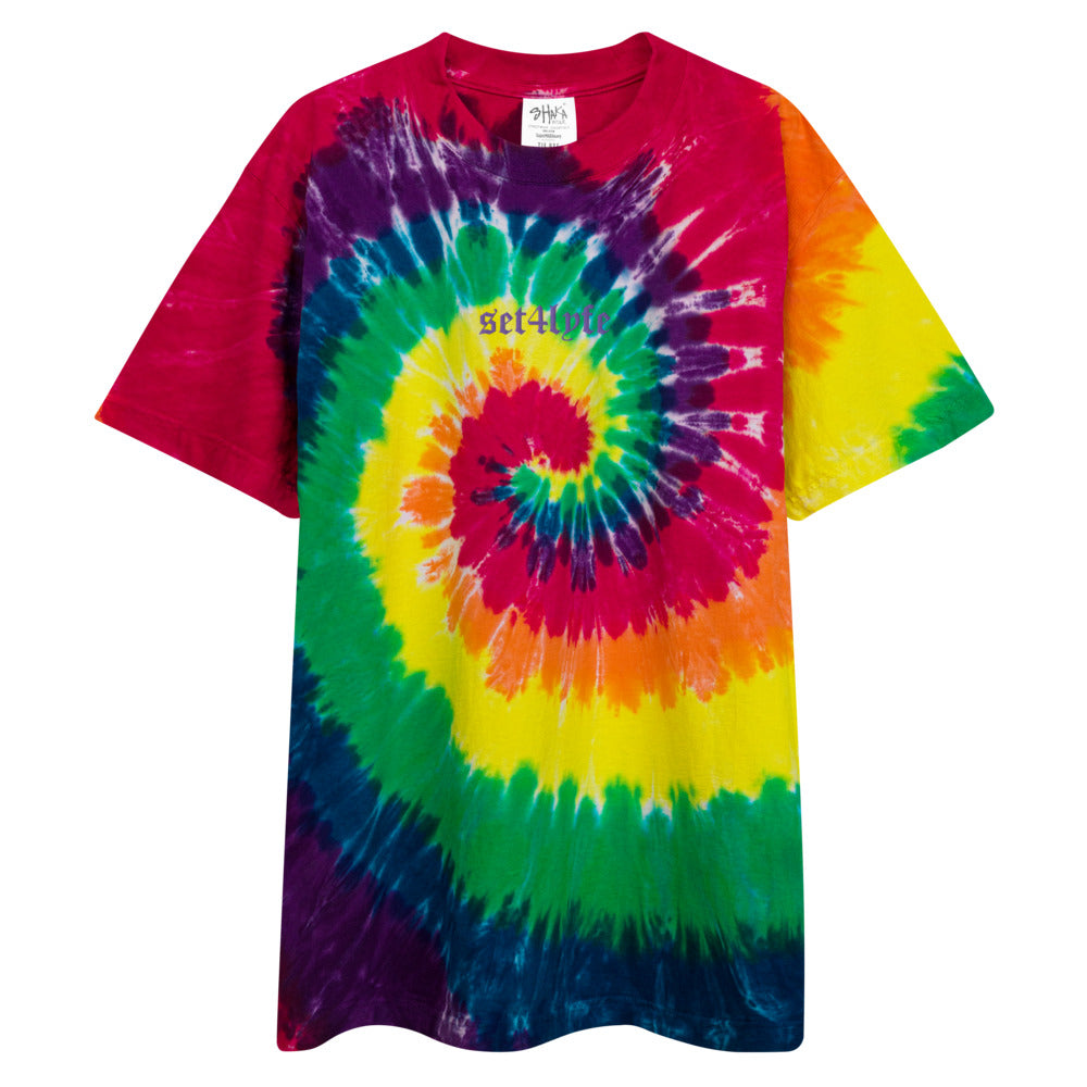 LOW KEY OVERSIZED EMBROIDERED TIE DYE T