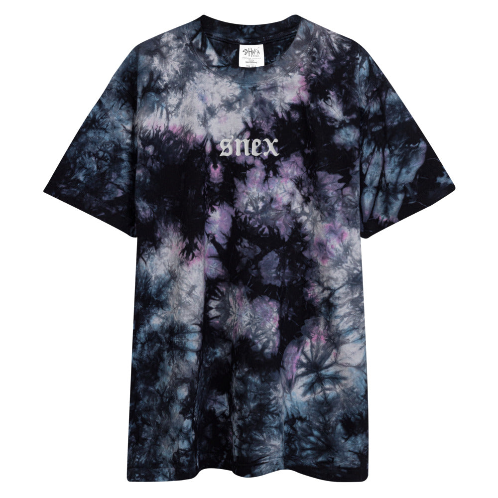 SNEX OVERSIZED EMBROIDERED TIE DYE T