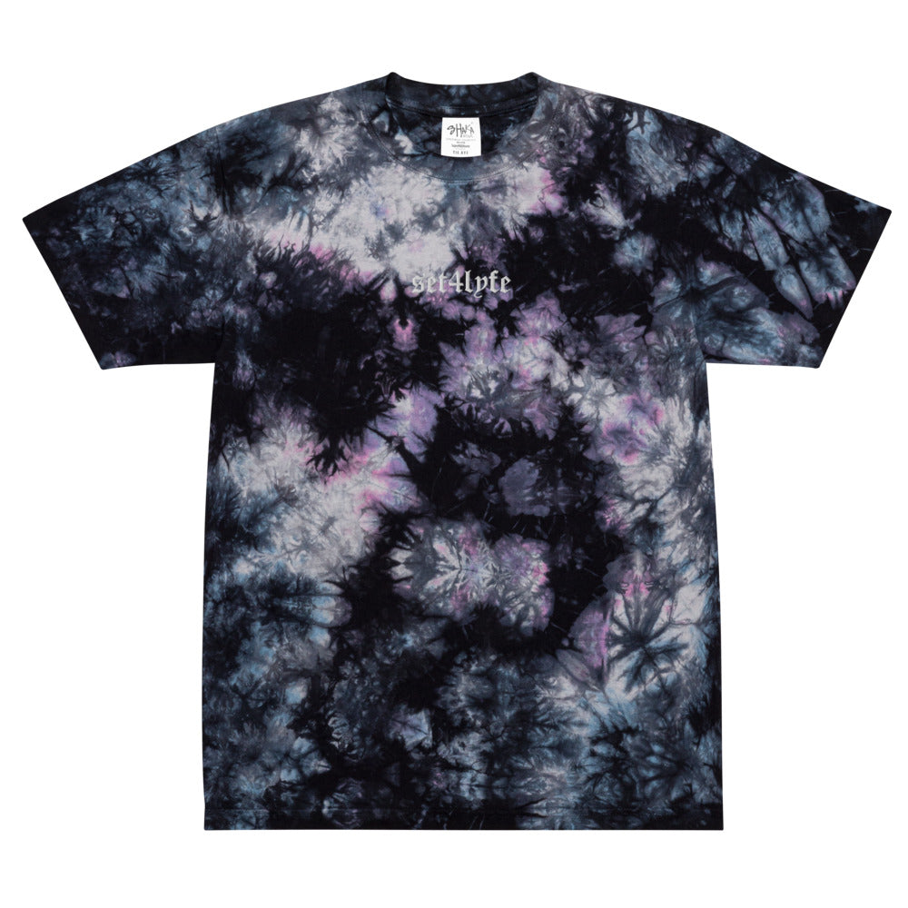 LOW KEY OVERSIZED EMBROIDERED TIE DYE T