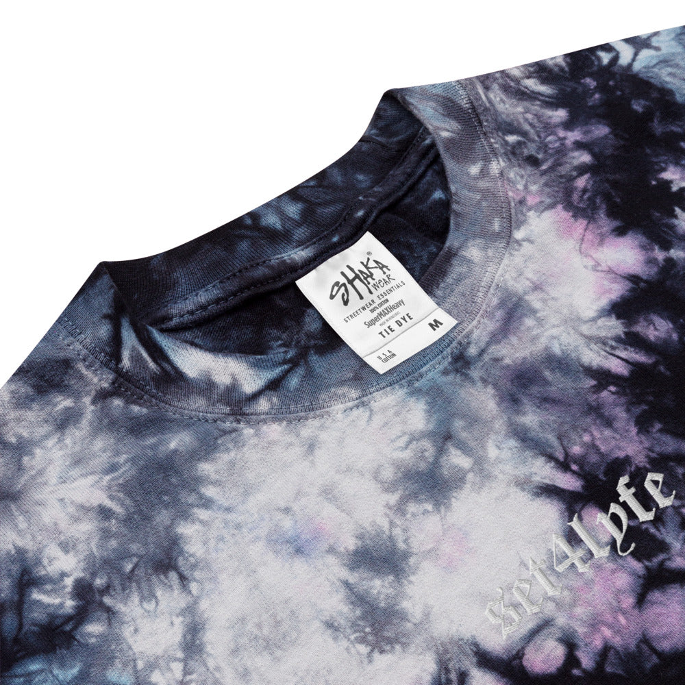 LOW KEY OVERSIZED EMBROIDERED TIE DYE T
