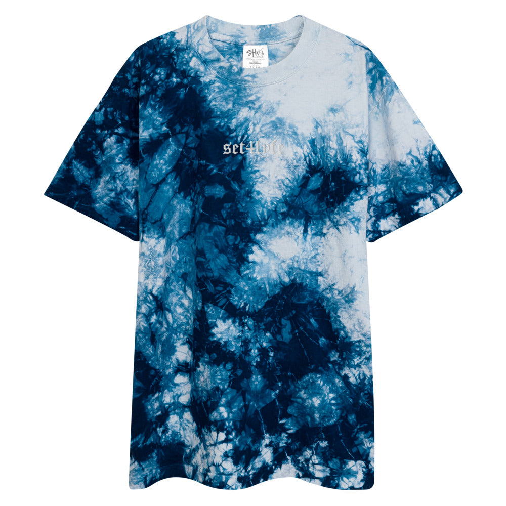 LOW KEY OVERSIZED EMBROIDERED TIE DYE T
