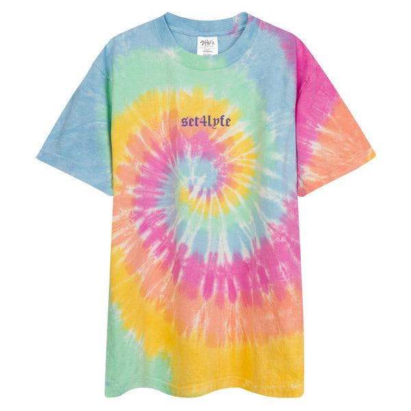 LOW KEY OVERSIZED EMBROIDERED TIE DYE T