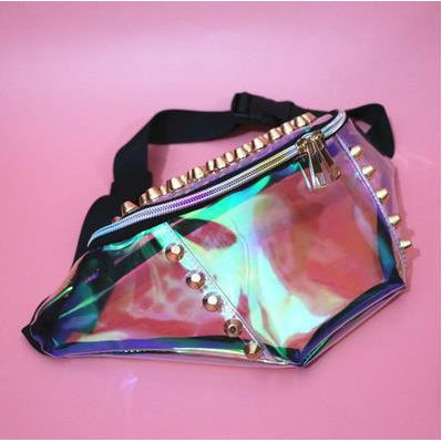 Set 4 Lyfe - STUDDED TRANSLUCENT FANNY PACK - Clothing Brand - Fanny Packs - SET4LYFE Apparel